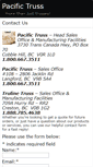 Mobile Screenshot of pacifictruss.com